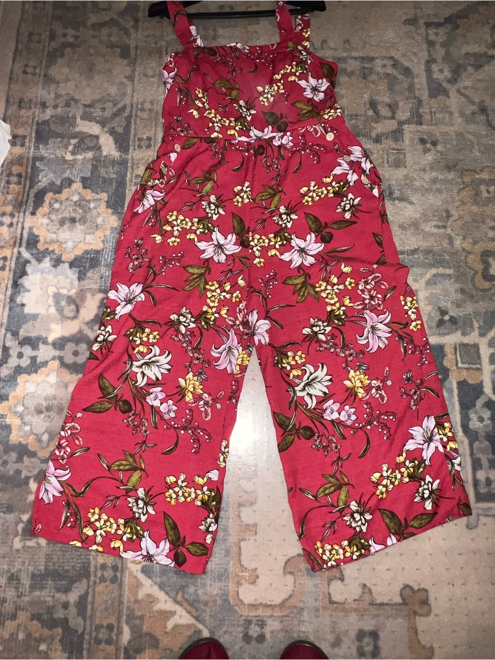 Xhilaration Pink Floral Maxi Dress